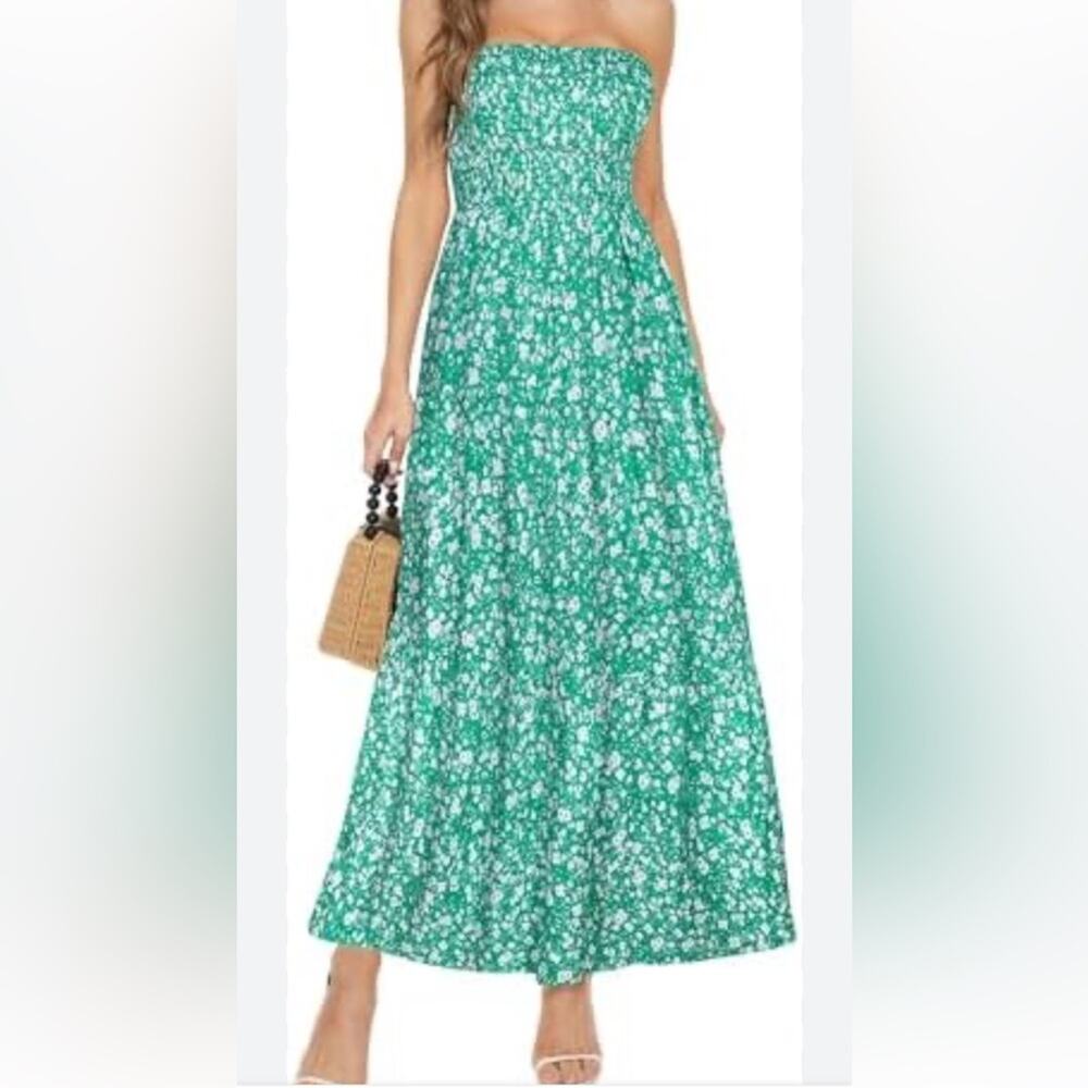 Green Floral Dress